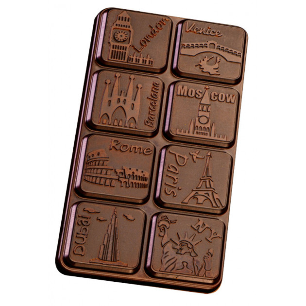 Moule Chocolat Tablette 80 g (x3) Chocolate World - Cuisineaddict