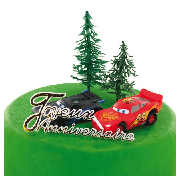 Kit Decor Gateau Cars 5 Pieces Cuisineaddict Com Achat Vente