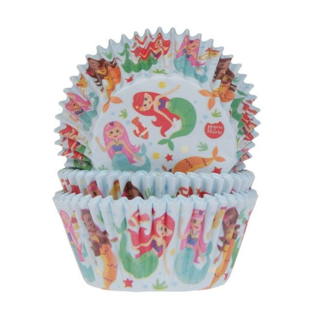 Caissettes Cupcakes Sirène (x50) - , Achat, Vente