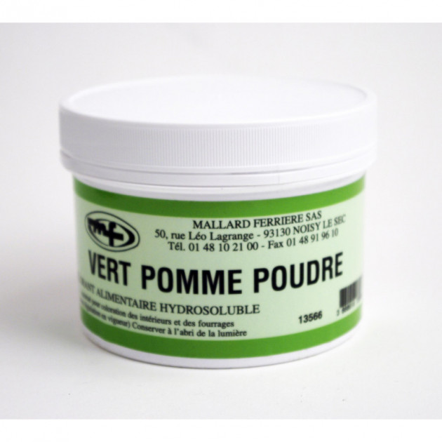 Colorant alimentaire Vert Pomme E102/E131/E129 Poudre Hydrosoluble