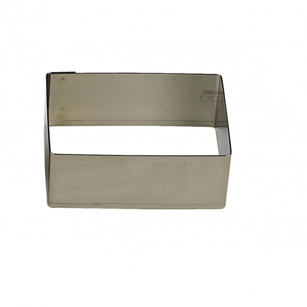 FIN DE SERIE Nonnette Rectangle Inox 5 x 3.5 cm x H 3 cm Gobel