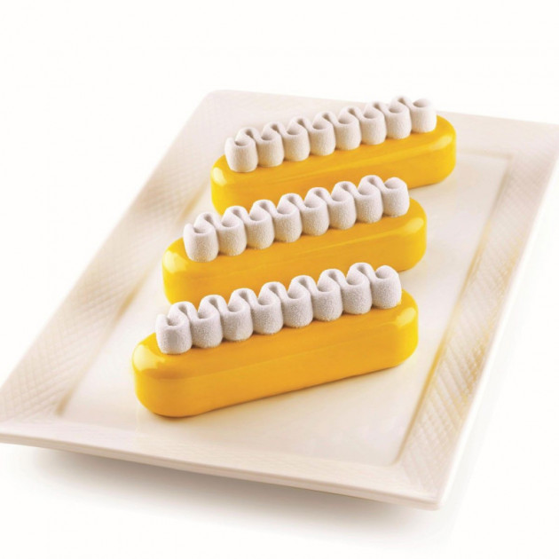 Moule Silicone 10 Eclairs 13x2,5 cm SilikoMart Professional -  , Achat, Vente