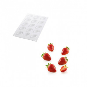 Moule Pâte de Fruit Coeur 24 empreintes 8ml SilikoMart Professional -  , Achat, Vente
