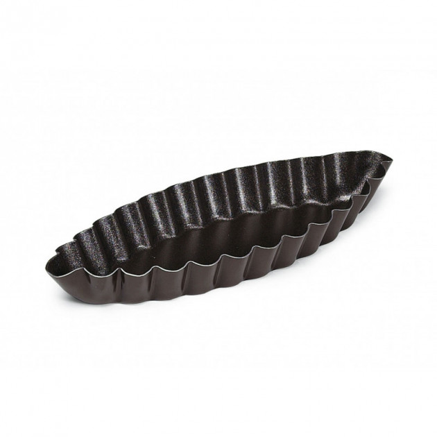 FIN DE SERIE Moule Barquette Cannelee 9 x 4.3 cm x H 1.2 cm Gobel