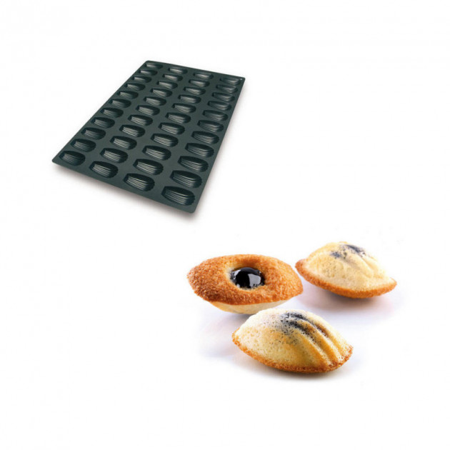 Moule silicone Pavoflex - 44 madeleines 