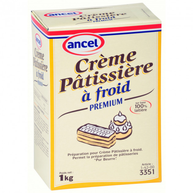Crème Pâtissière à Froid Ancel - Produit préparation pâtisserie vanille  vente achat épicerie cuisine