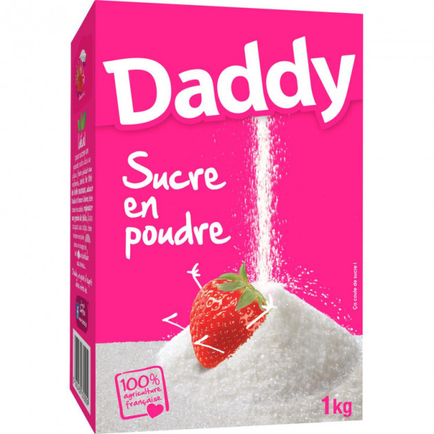 Sucre en Poudre 1 kg Daddy - , Achat, Vente