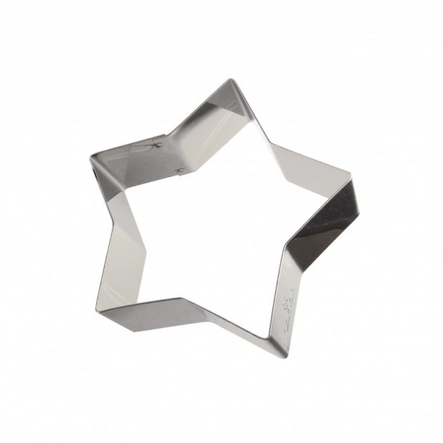 FIN DE SERIE Cercle etoile Inox 9 x 8 cm x H 3 cm Gobel