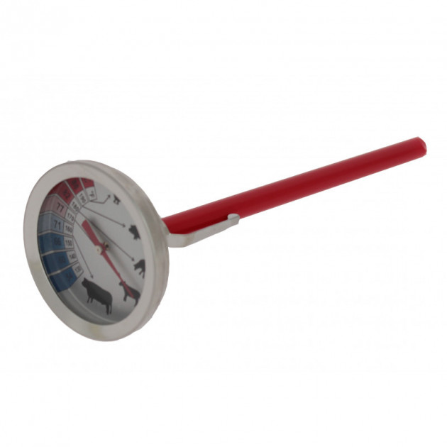 Thermomètre à Viande, thermomètre de Cuisine Jauge de température La  température Peut être réglée Sonde Pliable pour Griller [429]