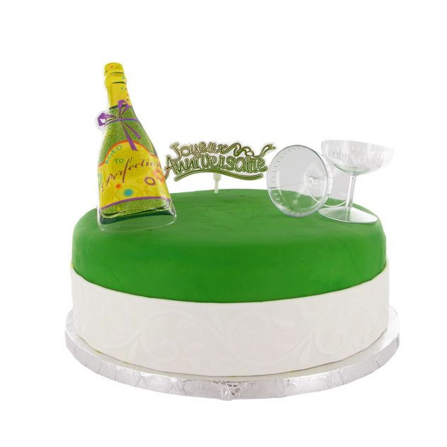 Kit Decor Gateau Champagne 4 Pieces Cuisineaddict Com Vente Achat Acheter