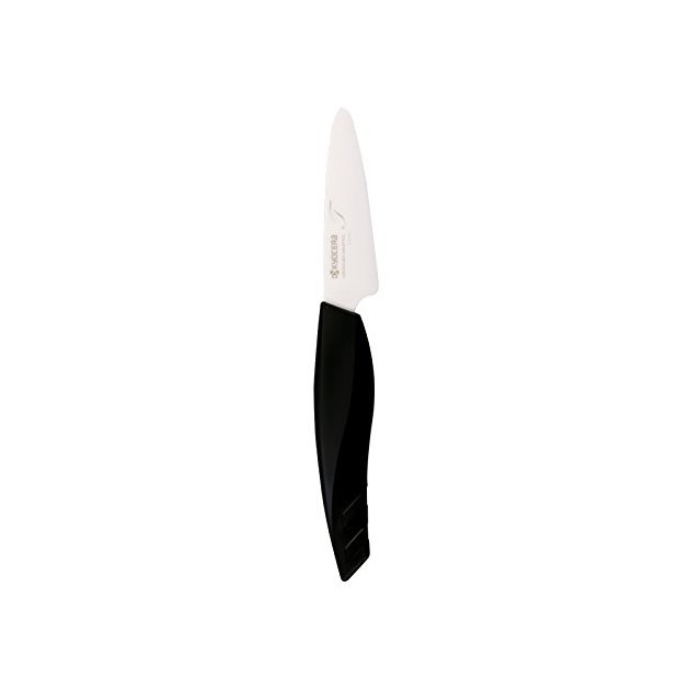 Couteau céramique universel Kyocera à dents manche noir