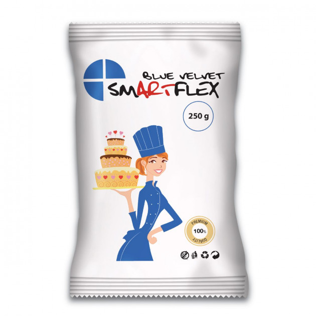 Pâte à Sucre Bleu Blue Velvet 250g Smartflex - , Achat,  Vente