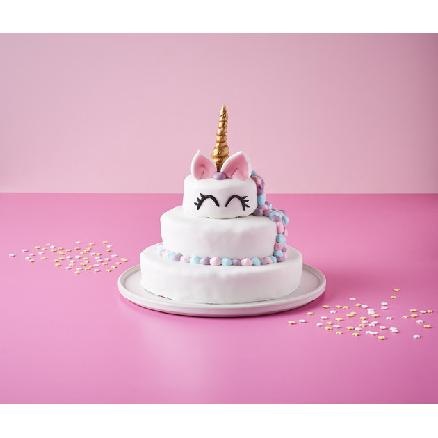 Set de 16 bougies spirales avec bouchon de gâteau 'Happy Birthday