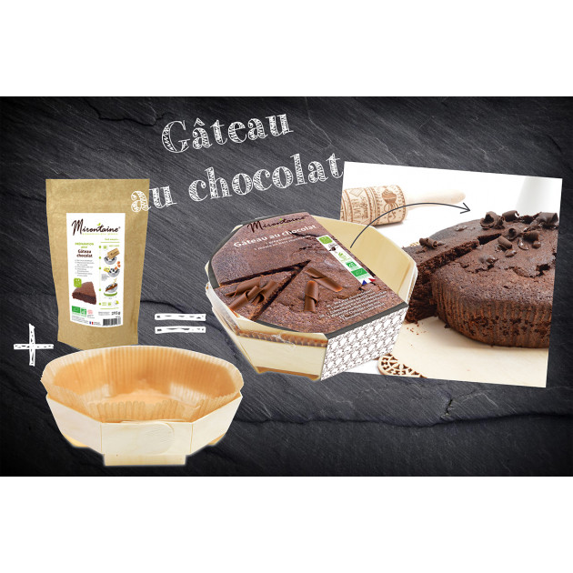 Préparation gâteau bio au chocolat sans gluten - 300g - Moulin de Moulbaix