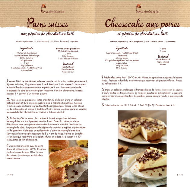 Livre De Recettes Nestle Dessert Les Meilleures Recettes Au Chocolat Cuisineaddict Com Achat Vente