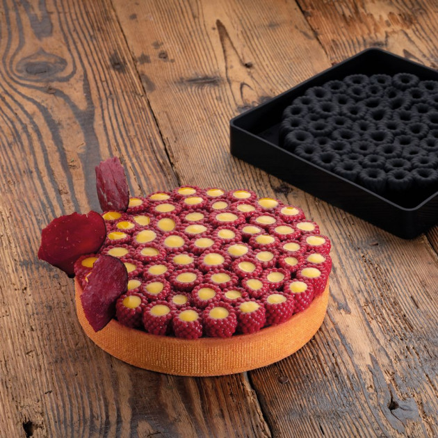 Tapis silicone micro-perforé avec empreintes Pavoni - Panier des Chefs
