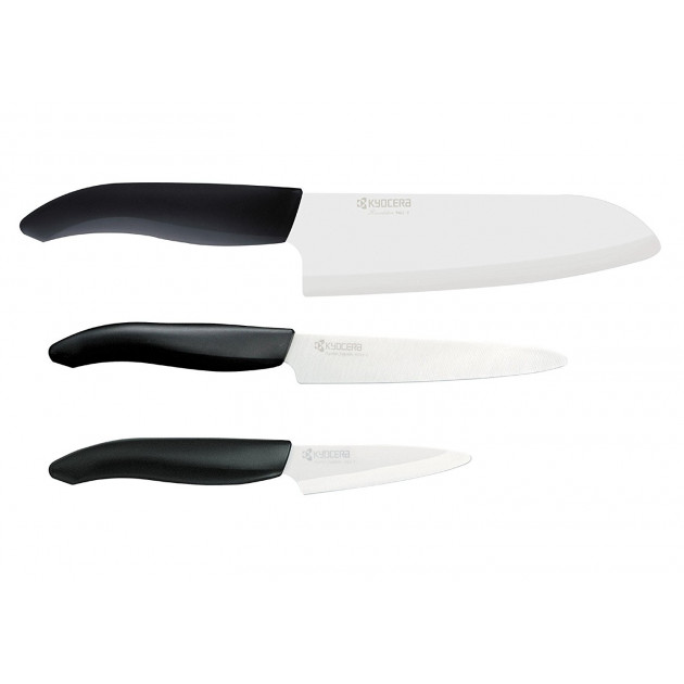 Coffret couteau Santoku + Éplucheur Rap - Couteaux céramique Kyocera