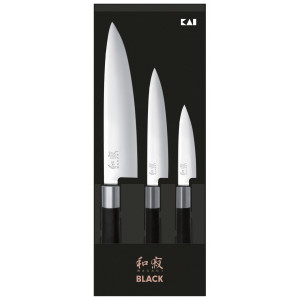 Kai Wasabi WBS0500 Black 5-Piece Knife Block Set – JADA Lifestyles