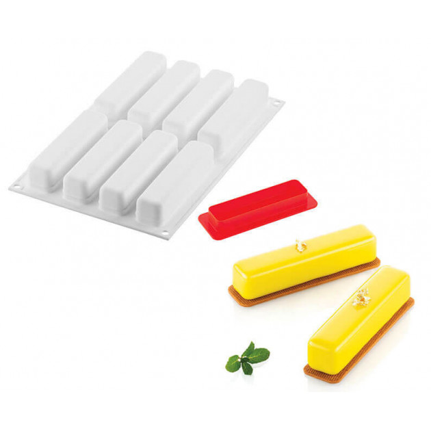 Moule Silicone 12 Cylindres 4,8 cm x H 5 cm Silikomart - ,  Achat, Vente