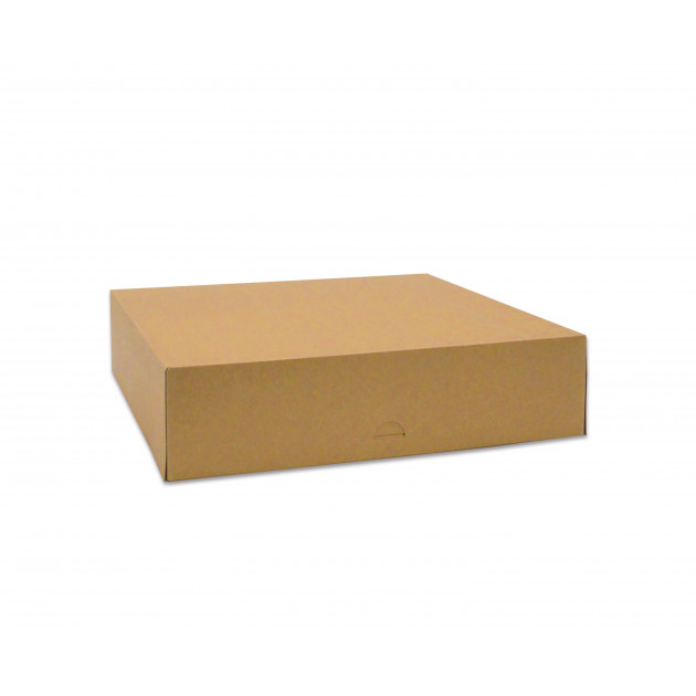 Boîte pâtissière carrée en carton 28 x 28 x ht 8cm - Meilleur du Chef