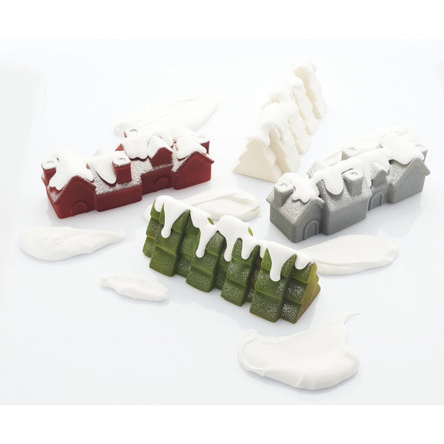Moule bûche Santa Père Noël silicone 3D - Pavoni - MaSpatule