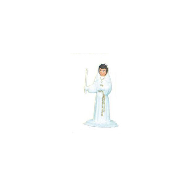 FIN DE SERIE Sujet Communion Fille Aube Socle Dentelle 11 cm