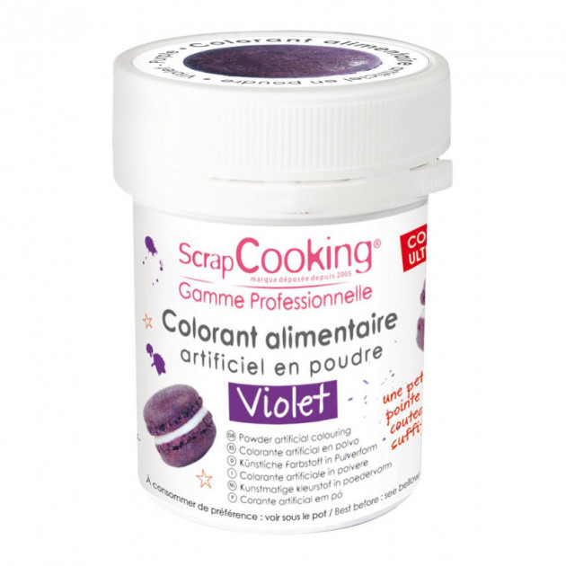 Colorant alimentaire en poudre violet 5g