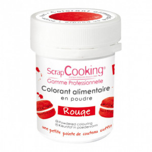 Colorant Scintillant en Poude Spray Rouge 10gr - Solchim Food