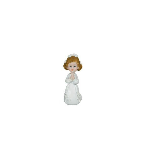 FIN DE SERIE Sujet Communion Fille a genoux 9 cm