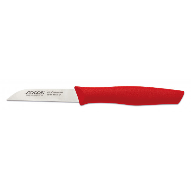 Couteau d'Office Inox 8 cm Rouge Arcos NOVA :achat, vente - Cuisine Addict
