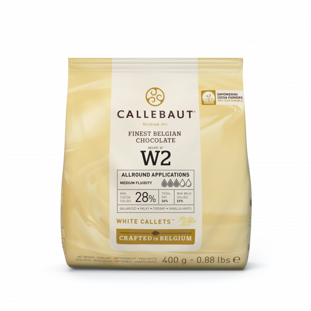 DLUO Dépassée Chocolat Blanc 28% W2 400g Callebaut