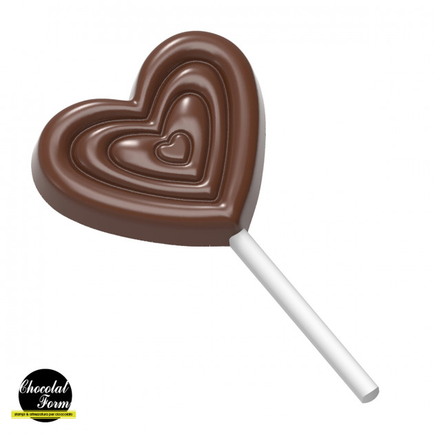 Sucette cœur en chocolat • ROY chocolatier