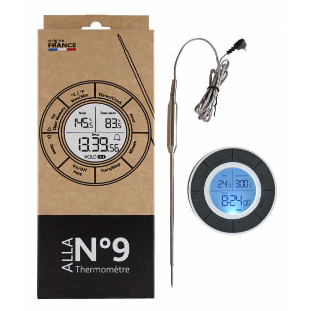 Thermomètre four digital à sonde N°9 Alla France : achat, vente - Cuisine  Addict