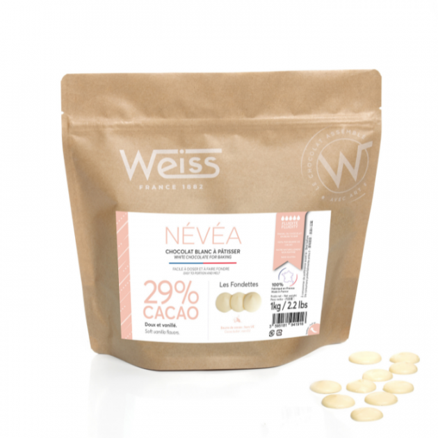 Chocolat Blanc 34% Anëo 1 kg Weiss :achat, vente - Cuisine Addict