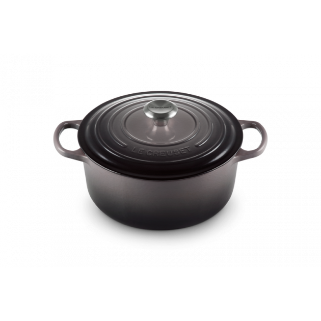 FIN DE SERIE Cocotte en Fonte Ronde 26 cm Flint Le Creuset Signature