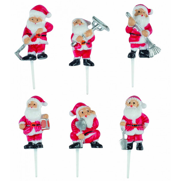 Lot De 15 sujets figurines plastique décoration Bûches de Noël Gâteaux  Halloween 
