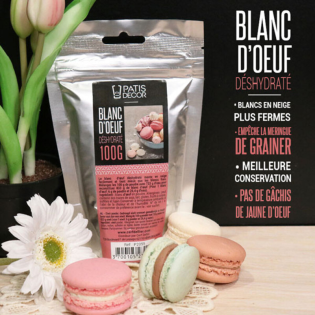 BLANC D'OEUF EN POUDRE - Poudres et Préparations - La Boutique du Pâtissier