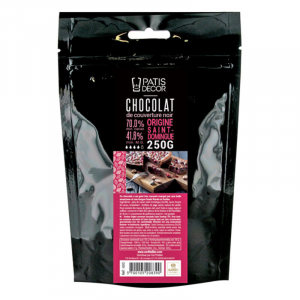 Chocolat noir pour fontaine et fondue 250 g - Patisdécor