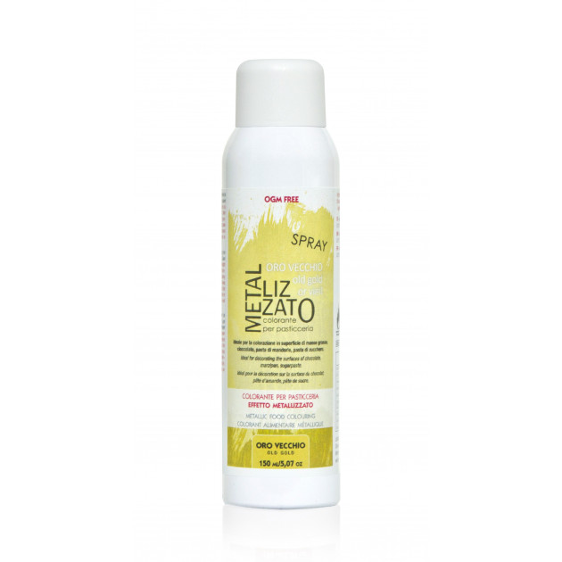 DLUO Courte Spray Colorant Or Clair Effet Métallisé 150 ml