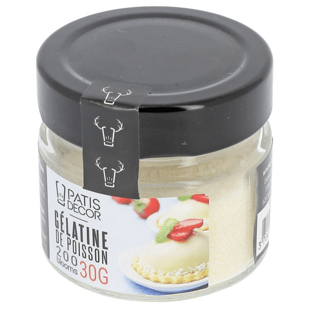 Gélatine de Poisson en Poudre 200 Blooms 30 g Patisdécor