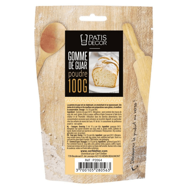 Gomme de Guar 100 g Patisdécor