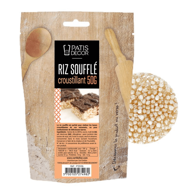 Riz Soufflé 50 g Patisdécor