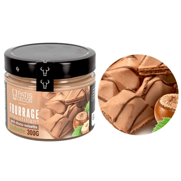 Fourrage Choco Noisette et Gaufrette 300 g Patisdécor