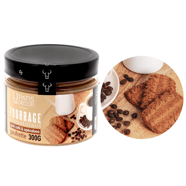 Fourrage Café et Spéculoos Gaufrette 300 g Patisdécor