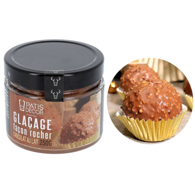 Glaçage Rocher Chocolat au Lait 250 g Patisdécor