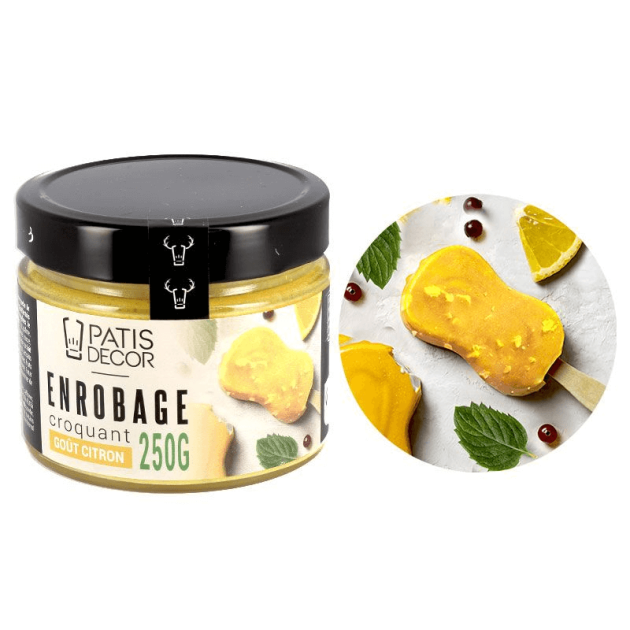 Glaçage Rocher Citron 250 g Patisdécor