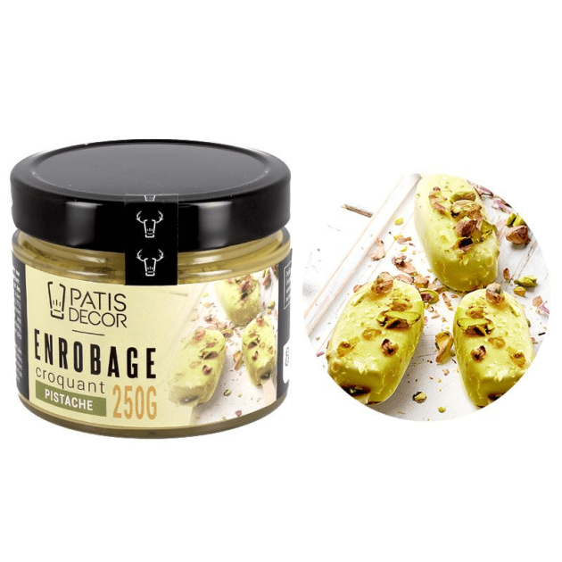 Glaçage Rocher Pistache 250 g Patisdécor