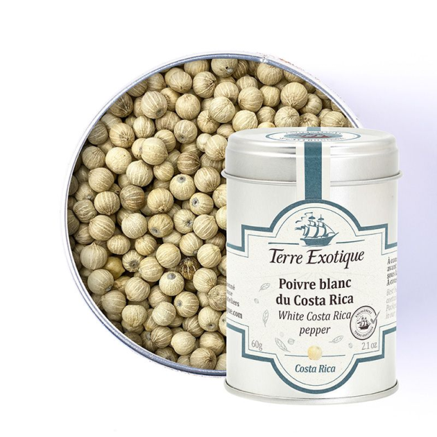 Poivre Blanc du Costa Rica 60 g Terre Exotique