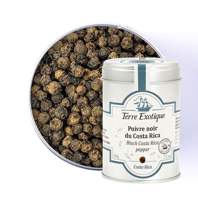 Poivre Noir du Costa Rica 60 g Terre Exotique