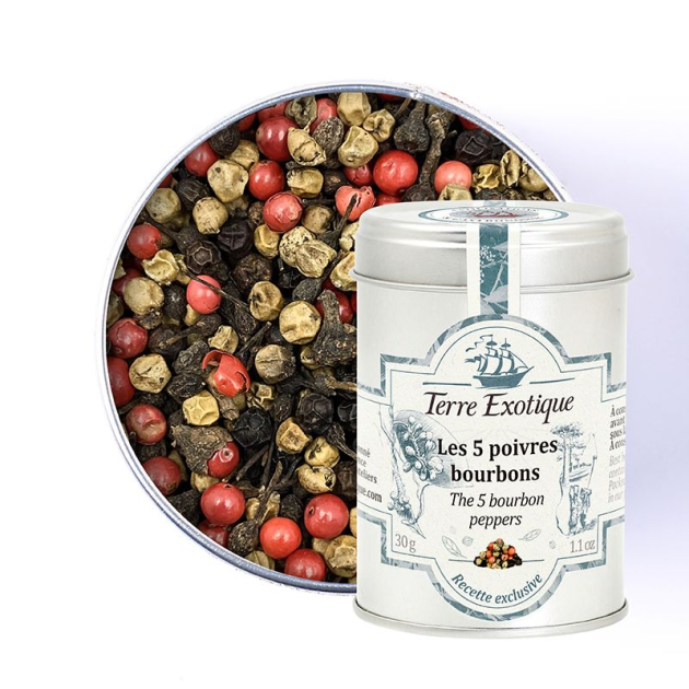 Cinq Poivres Bourbons 30 g Terre Exotique